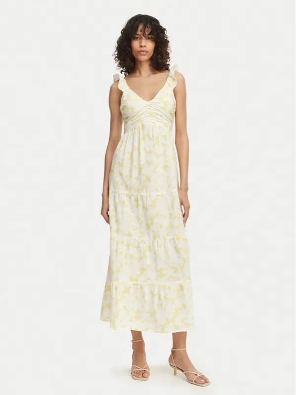 Vero Moda Vero Moda Ljetna haljina Dichte 10341603 Žuta Regular Fit