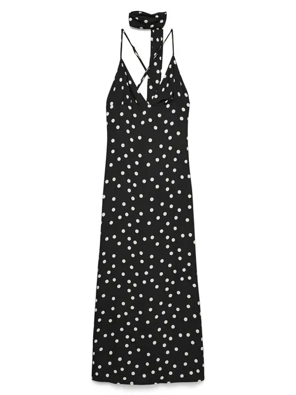 Vero Moda Vero Moda Ljetna haljina Elisa 10350647 Crna Regular Fit