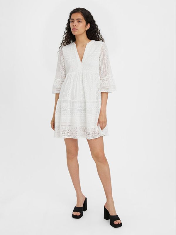 Vero Moda Vero Moda Ljetna haljina Honey 10275875 Bijela Relaxed Fit