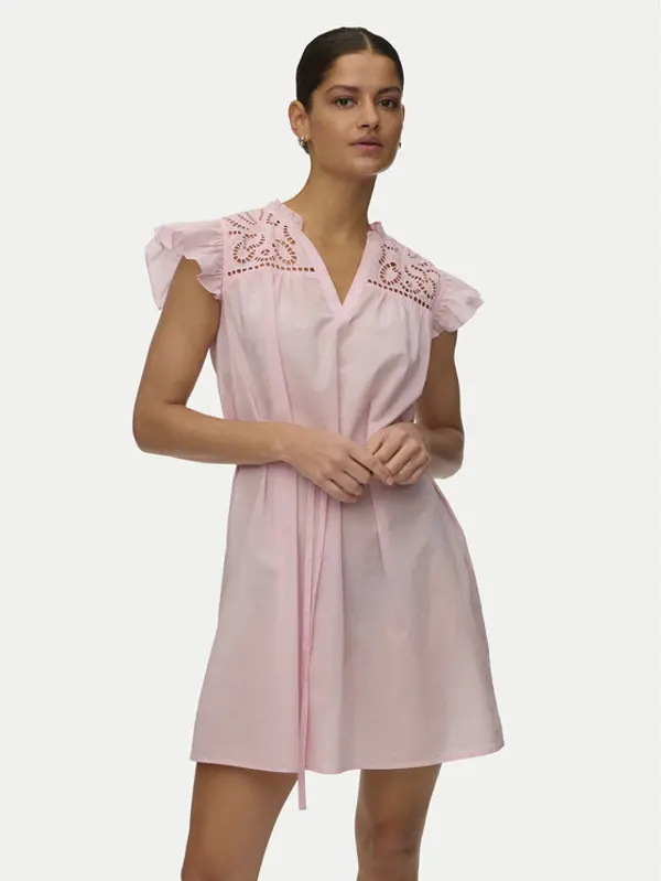 Vero Moda Vero Moda Ljetna haljina Line 10346970 Svijetlo roza Oversize