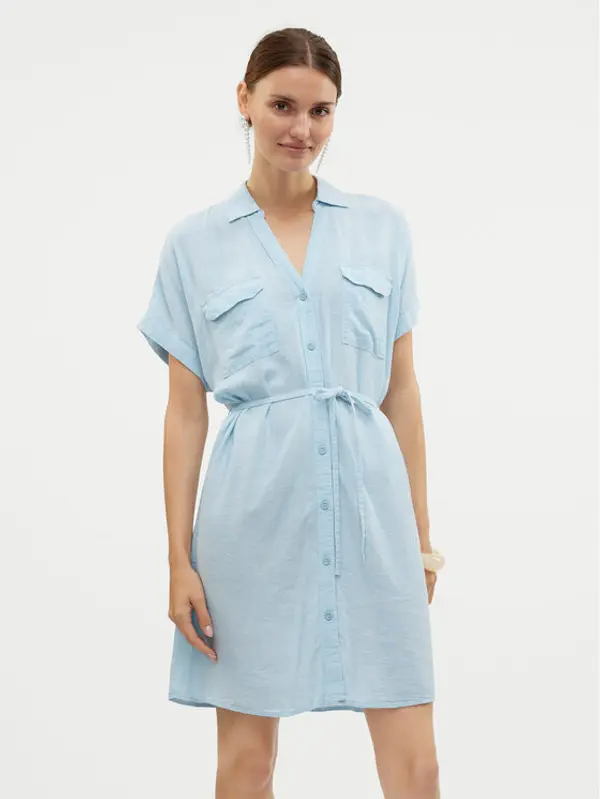 Vero Moda Vero Moda Ljetna haljina Linn 10323027 Svijetloplava Relaxed Fit