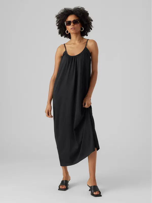Vero Moda Vero Moda Ljetna haljina Luna 10286077 Crna Regular Fit