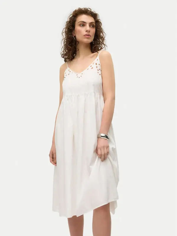 Vero Moda Vero Moda Ljetna haljina Vera 10326447 Bijela Regular Fit