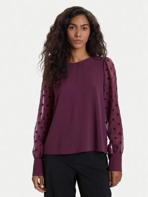 Vero Moda Vero Moda Majica Alva 10337474 Ljubičasta Regular Fit