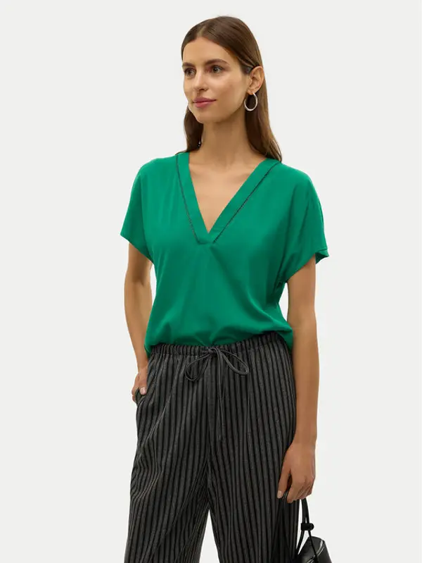 Vero Moda Vero Moda Majica Bella 10327551 Zelena Regular Fit