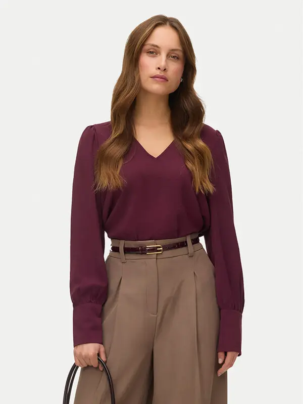 Vero Moda Vero Moda Majica Esme 10338288 Tamnocrvena Regular Fit