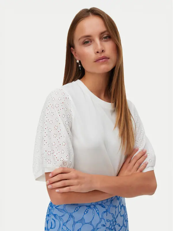 Vero Moda Vero Moda Majica Janni 10340706 Bijela Regular Fit