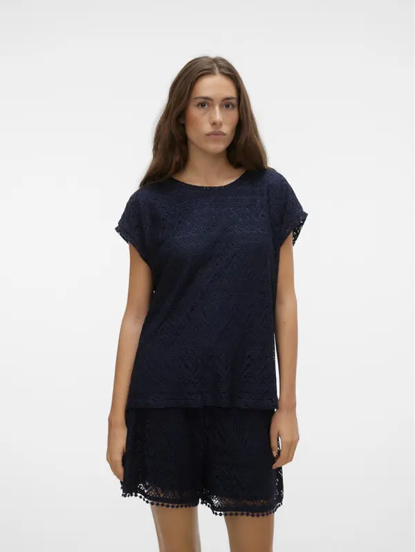 Vero Moda Vero Moda Majica Maya 10304457 Tamnoplava Wide Fit