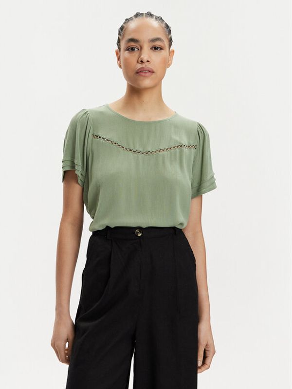 Vero Moda Vero Moda Majica Menny 10303665 Zelena Regular Fit