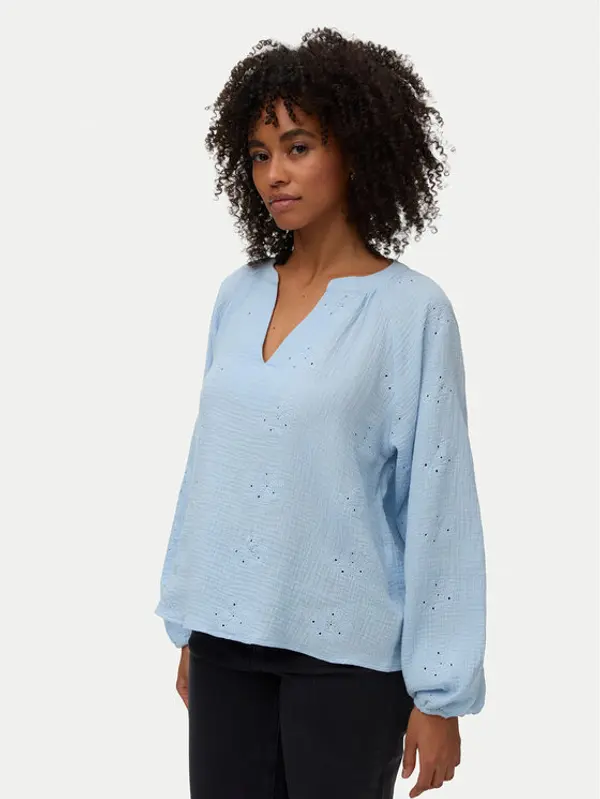 Vero Moda Vero Moda Majica Natali 10342739 Svijetlo plava Regular Fit
