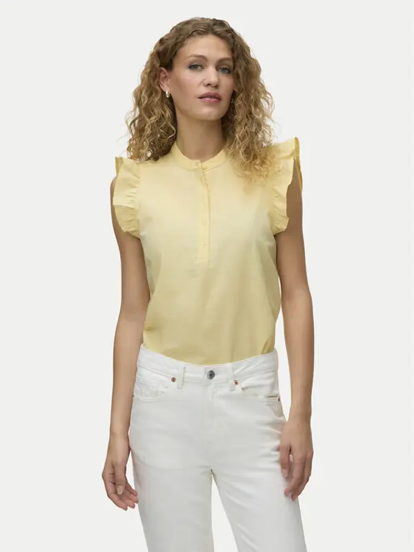 Vero Moda Vero Moda Majica Selma 10345667 Svijetlo žuta Regular Fit