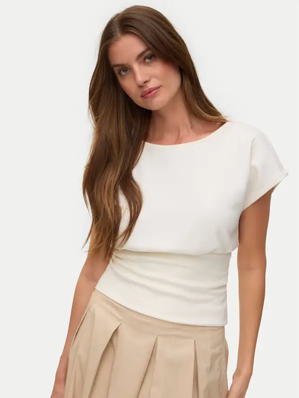 Vero Moda Vero Moda Majica Smilla 10355466 Svijetlo bež Regular Fit