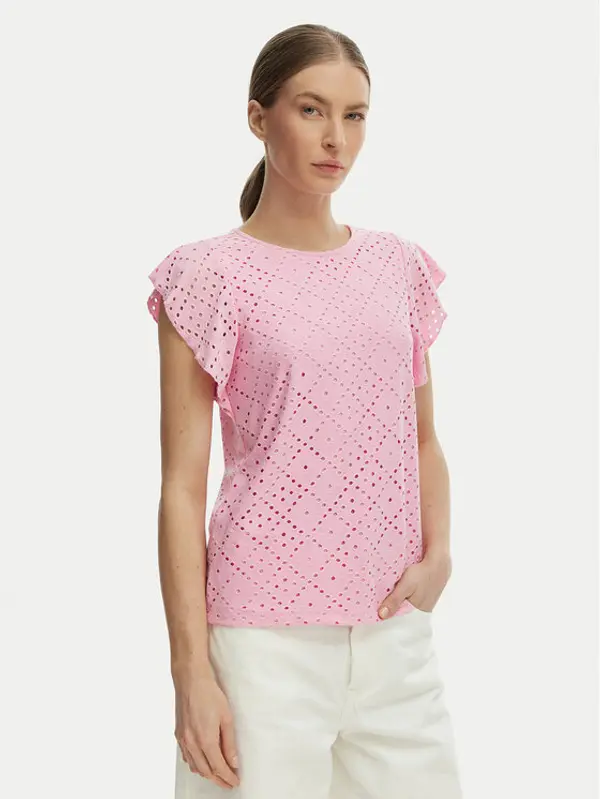 Vero Moda Vero Moda Majica Tassa 10286067 Ružičasta Loose Fit