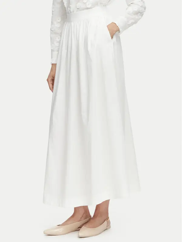 Vero Moda Vero Moda Maxi suknja Friba 10346845 Bijela Regular Fit