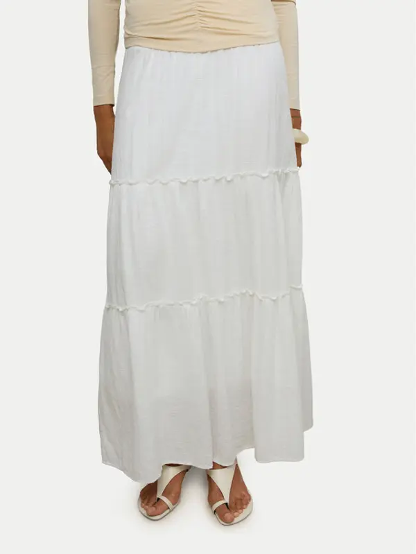 Vero Moda Vero Moda Maxi suknja Keeley 10316487 Bijela Regular Fit