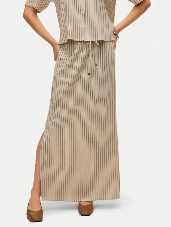 Vero Moda Vero Moda Maxi suknja Mymilo 10321622 Bež Regular Fit