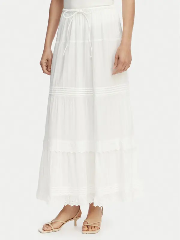 Vero Moda Vero Moda Maxi suknja Sandy 10345282 Bijela Regular Fit
