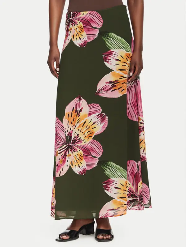 Vero Moda Vero Moda Midi suknja Ismene 10351432 Crna Regular Fit