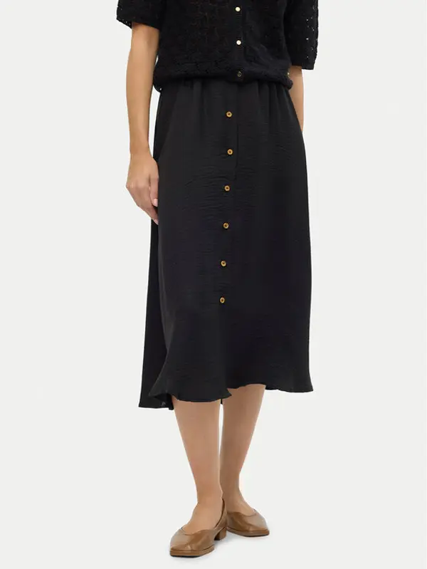 Vero Moda Vero Moda Midi suknja Melaney 10304134 Crna Regular Fit