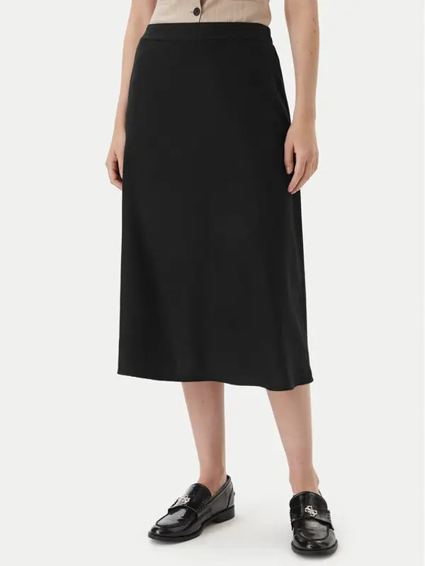Vero Moda Vero Moda Midi suknja Mymilo 10340419 Crna Regular Fit