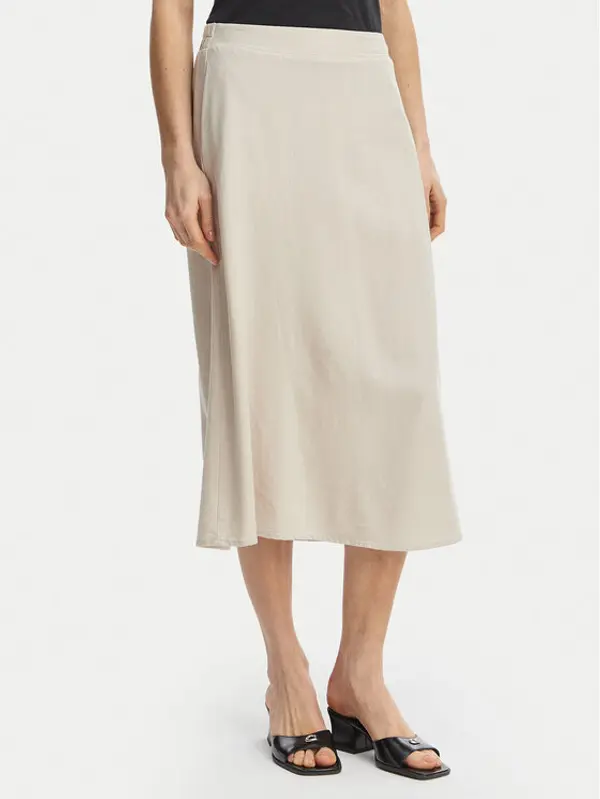 Vero Moda Vero Moda Midi suknja Mymilo 10340419 Svijetlo bež Regular Fit