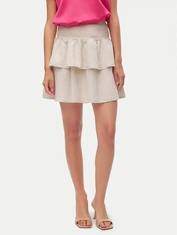 Vero Moda Vero Moda Mini suknja Luna 10309768 Bež Regular Fit