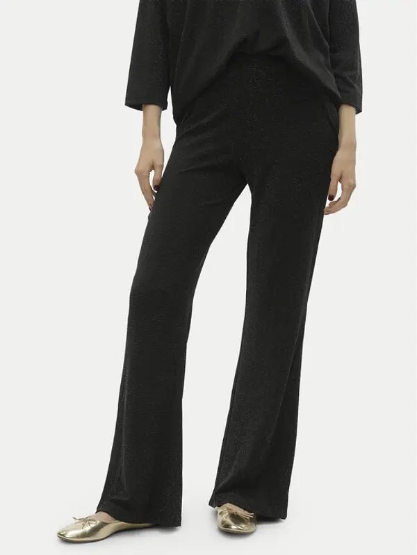 Vero Moda Vero Moda Pletene hlače Kanva 10296871 Crna Regular Fit