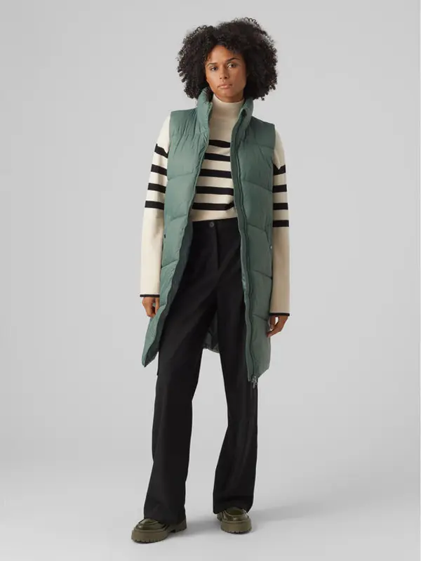 Vero Moda Vero Moda Prsluk 10273950 Zelena Regular Fit