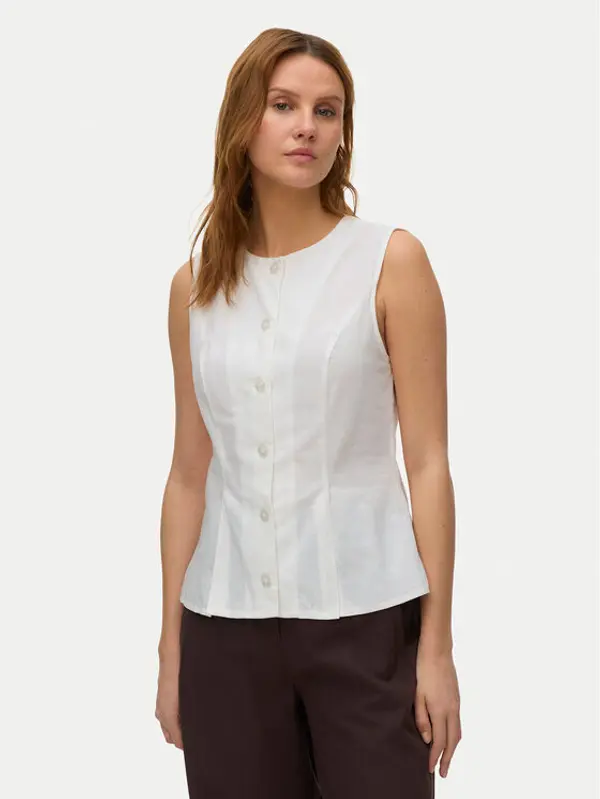Vero Moda Vero Moda Prsluk Selma 10345675 Bijela Regular Fit