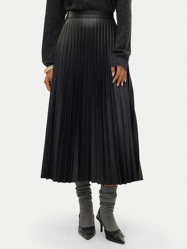 Vero Moda Vero Moda Suknja od imitacije kože Bella Holly 10319036 Crna Regular Fit