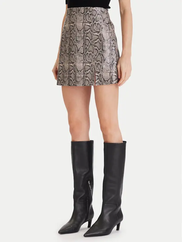 Vero Moda Vero Moda Suknja od imitacije kože Nelly 10336982 Bež Slim Fit