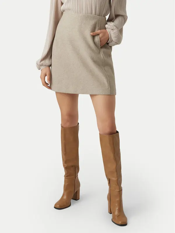 Vero Moda Vero Moda Suknja olovka Fortuneallison 10253954 Bež Slim Fit