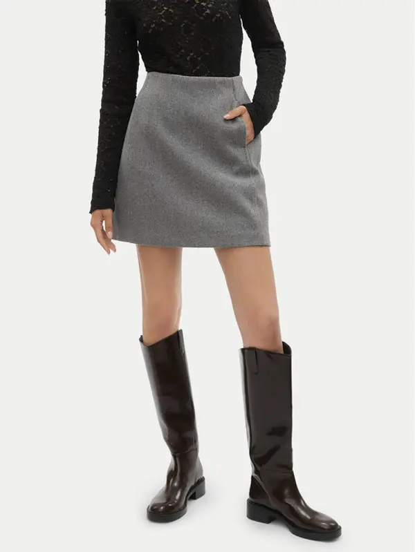 Vero Moda Vero Moda Suknja olovka Fortuneallison 10253954 Siva Slim Fit