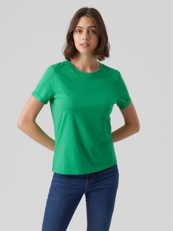 Vero Moda Vero Moda T-shirt 10243889 Zelena Regular Fit