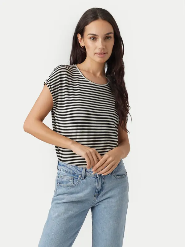 Vero Moda Vero Moda T-shirt Ava 10284469 Crna Regular Fit