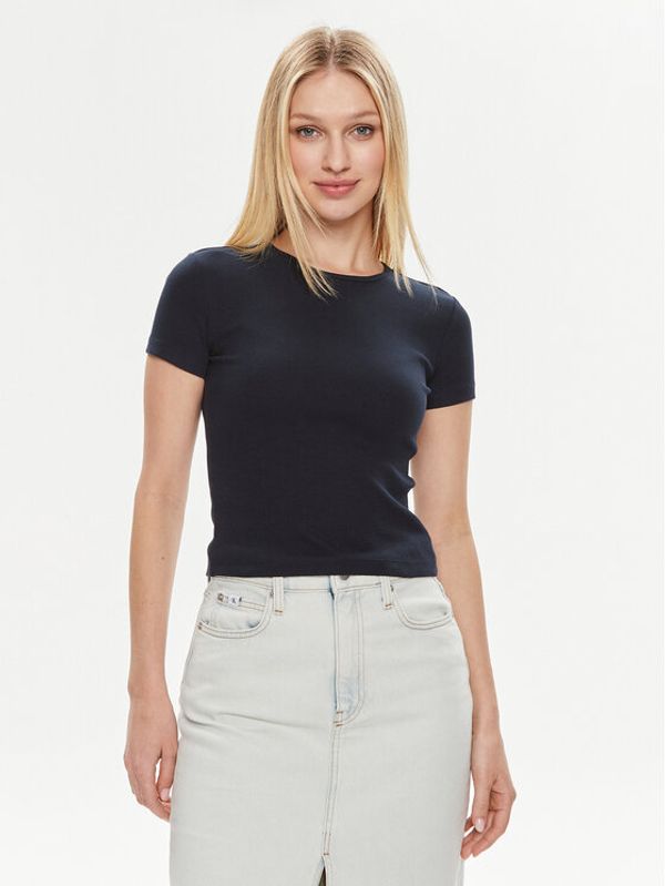 Vero Moda Vero Moda T-shirt Chloe 10306894 Tamnoplava Tight Fit