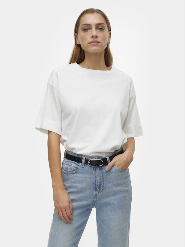 Vero Moda Vero Moda T-shirt Didde 10301183 Bijela Loose Fit