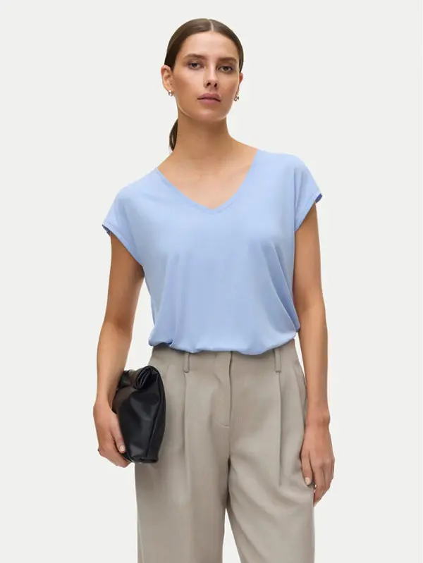 Vero Moda Vero Moda T-shirt Filli 10247666 Svijetloplava Relaxed Fit