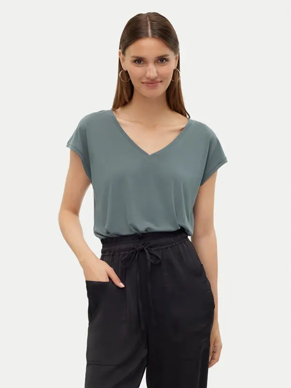 Vero Moda Vero Moda T-shirt Filli 10247666 Zelena Relaxed Fit