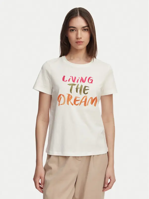 Vero Moda Vero Moda T-shirt Jida 10340948 Bijela Regular Fit