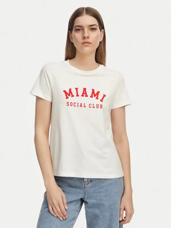 Vero Moda Vero Moda T-shirt Jida 10340948 Bijela Regular Fit