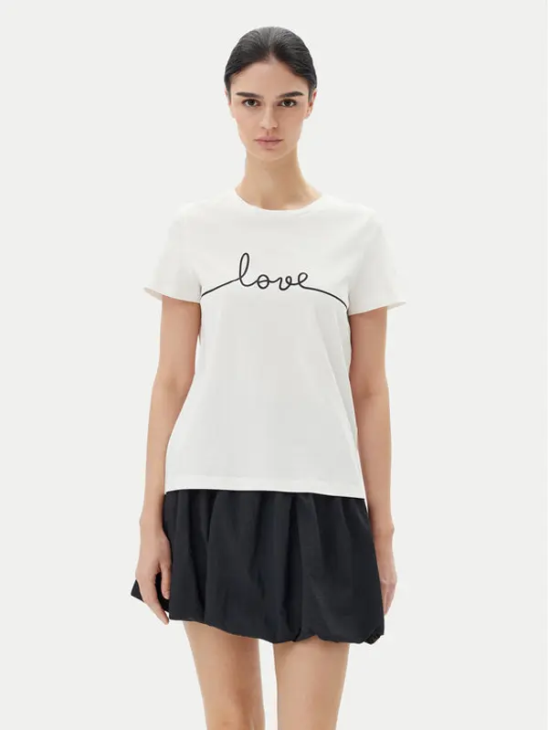 Vero Moda Vero Moda T-shirt Kami 10332587 Bijela Relaxed Fit