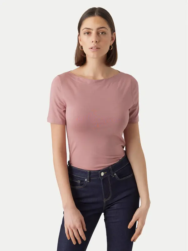 Vero Moda Vero Moda T-shirt Panda 10231753 Ružičasta Regular Fit