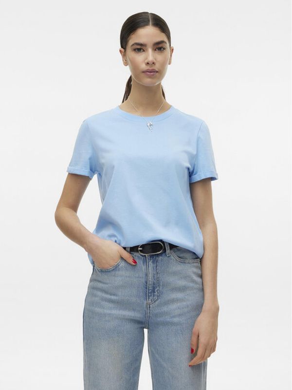 Vero Moda Vero Moda T-shirt Paula 10243889 Svijetloplava Regular Fit
