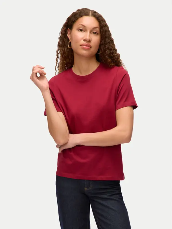 Vero Moda Vero Moda T-shirt Paulina 10316991 Crvena Regular Fit