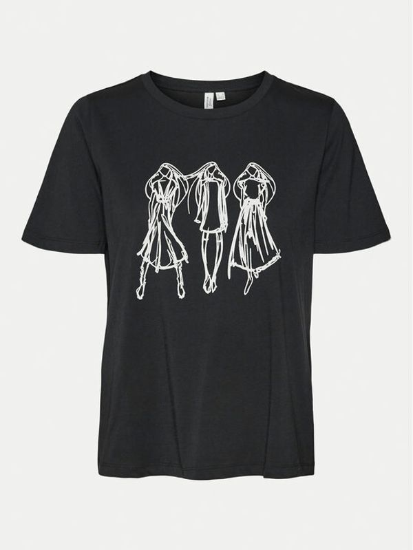 Vero Moda Vero Moda T-shirt Romy 10320297 Crna Regular Fit