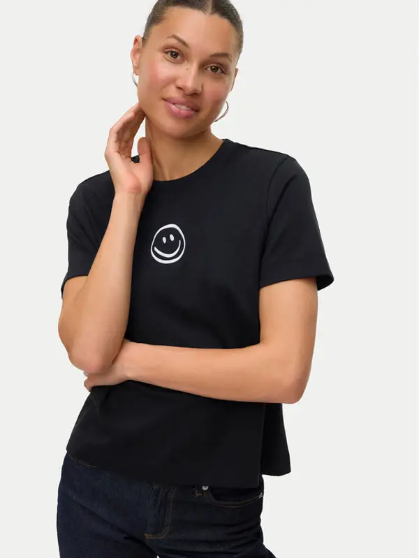 Vero Moda Vero Moda T-shirt Sara 10311633 Crna Regular Fit