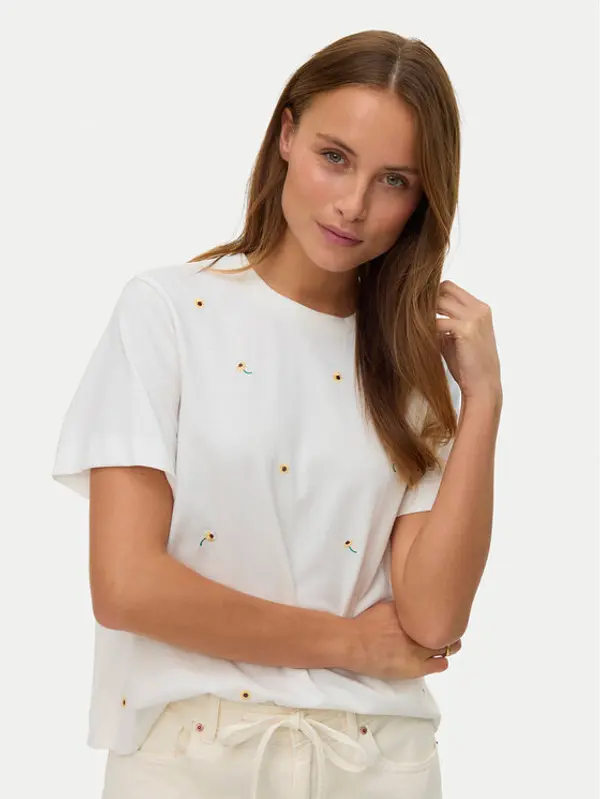 Vero Moda Vero Moda T-shirt Sola 10341979 Bijela Regular Fit