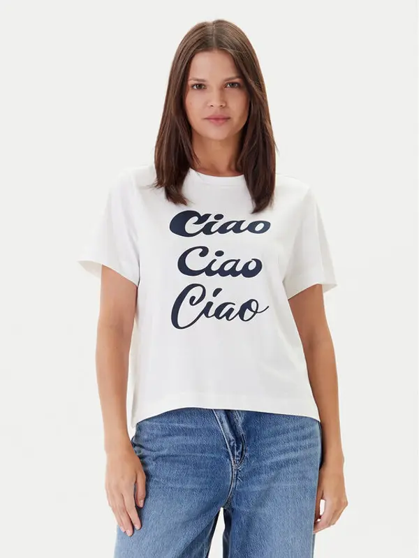 Vero Moda Vero Moda T-shirt Sonna 10327143 Bijela Regular Fit