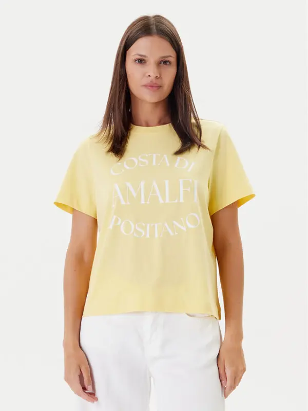 Vero Moda Vero Moda T-shirt Sonna 10327143 Žuta Regular Fit